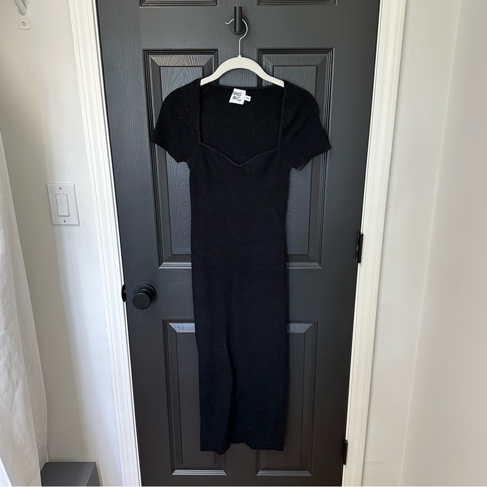 Ellisen Midi Sweater Dress - Black - XS/S